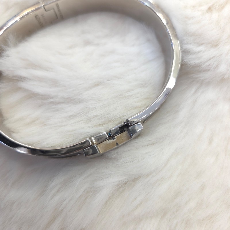 Hermès chic HH 手環 黑銀 二手-10