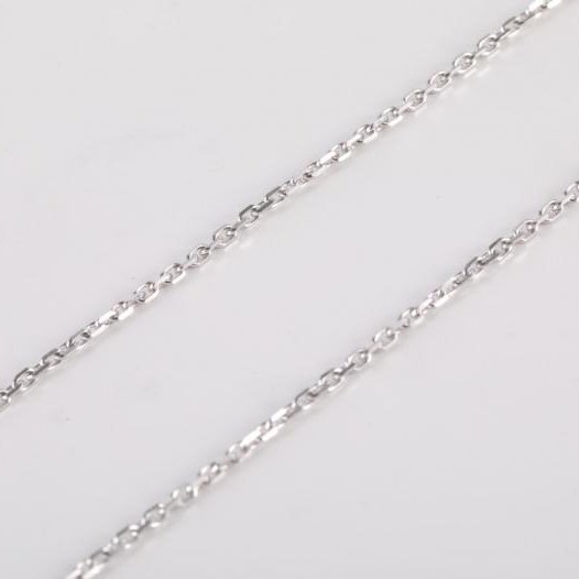 Vintage Alhambra 中號單花項鍊 新扣 18K白金/紫玉髓 項链 白金-3