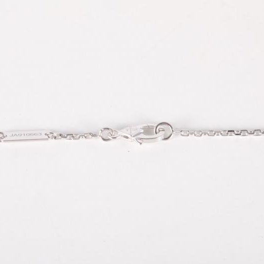 Vintage Alhambra 中號單花項鍊 新扣 18K白金/紫玉髓 項链 白金-5