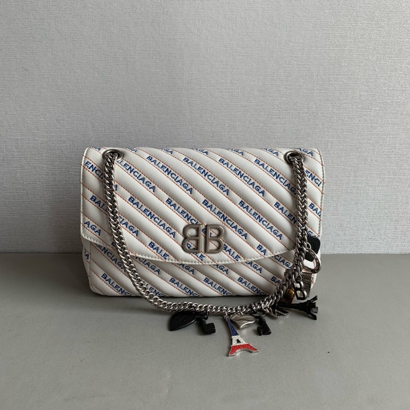 Balenciaga 巴黎世家 限量款 徽章链条包 肩背包-0