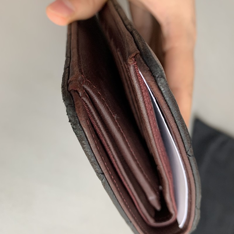 Chanel 香奈兒 黑金 錢包 羊皮長夾 銀包 21開-17