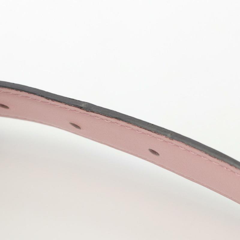 HERMES H Touareg & Kit 24 皮帶 Swift Epsom 皮革 粉紅灰色 二手 SHW 女士 W-5