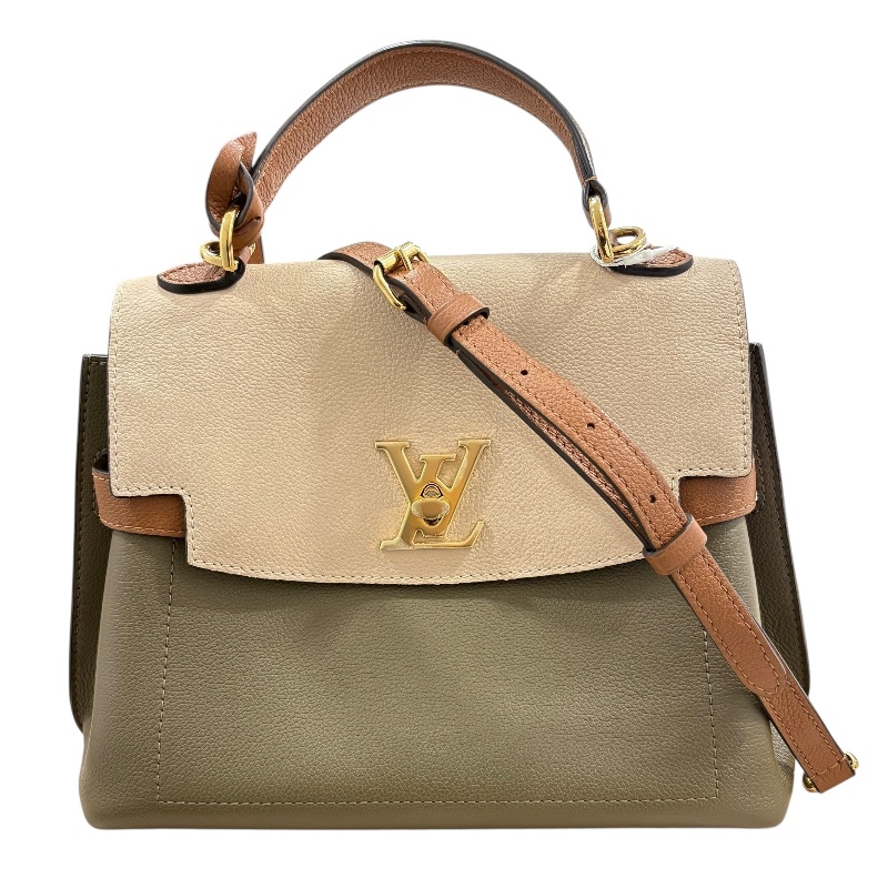 LOUIS VUITTON 路易威登 M20797 LockMe Ever BB 肩背包 皮革 拼色 金釦-0