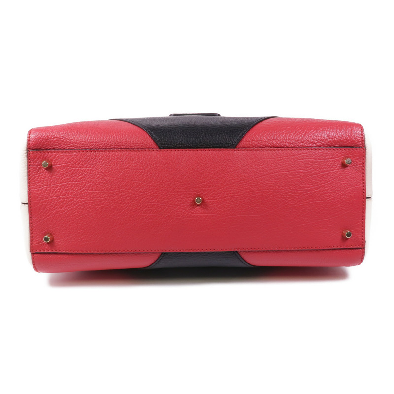 Furla 牛皮皮革2 Way Shoulder金扣手挽肩背兩用袋-3