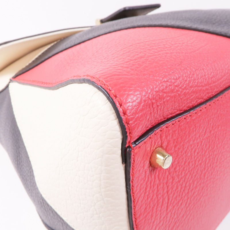 Furla 牛皮皮革2 Way Shoulder金扣手挽肩背兩用袋-6