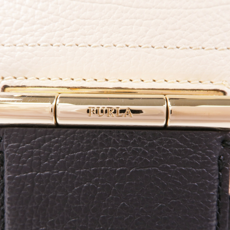 Furla 牛皮皮革2 Way Shoulder金扣手挽肩背兩用袋-9