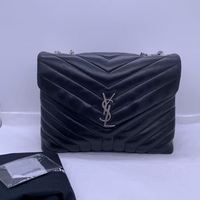 聖羅蘭/Saint laurent loulou 方胖子大號鏈條包-0