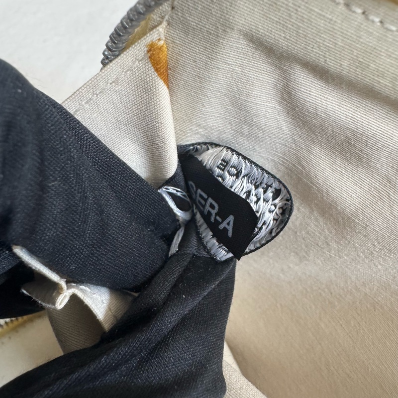 Hermes 黑拼色帆布亞麻ㄇ字拉鏈多功能手拿包-14