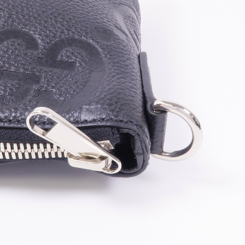 GUCCI 牛皮皮革Jumbo GG銀扣手挽肩背兩用袋-9