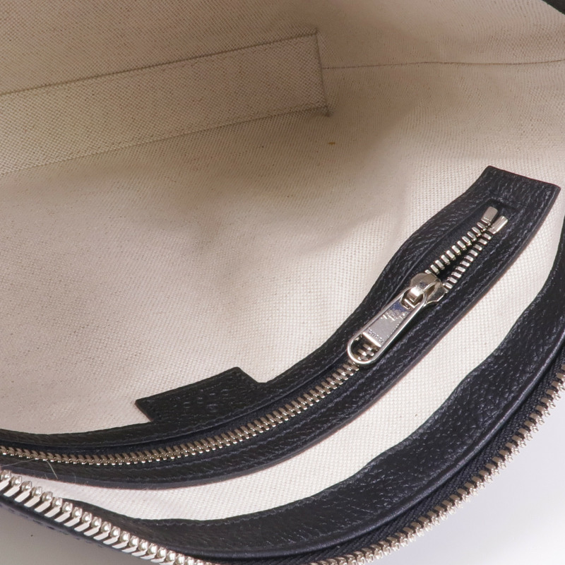 GUCCI 牛皮皮革Jumbo GG銀扣手挽肩背兩用袋-10