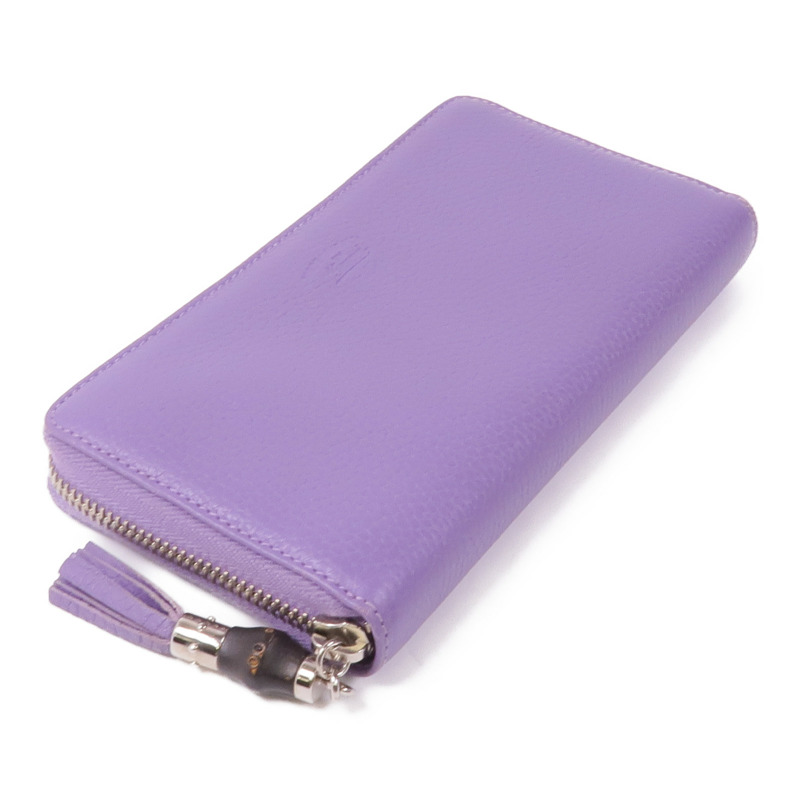 GUCCI 皮革Long Wallet銀扣長錢包-3