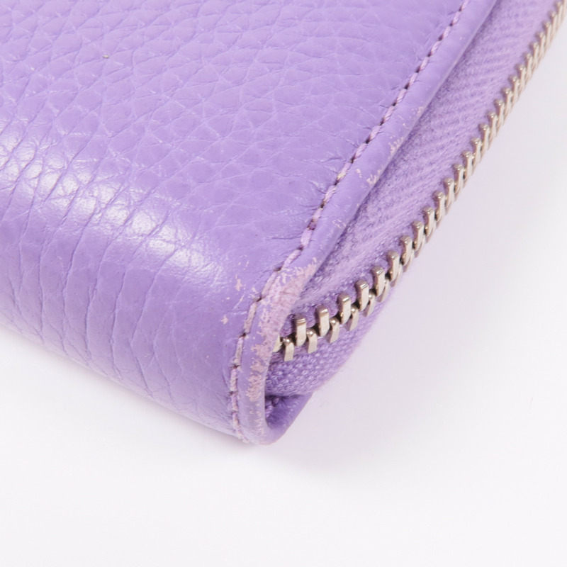 GUCCI 皮革Long Wallet銀扣長錢包-6