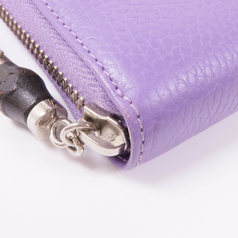 GUCCI 皮革Long Wallet銀扣長錢包-7