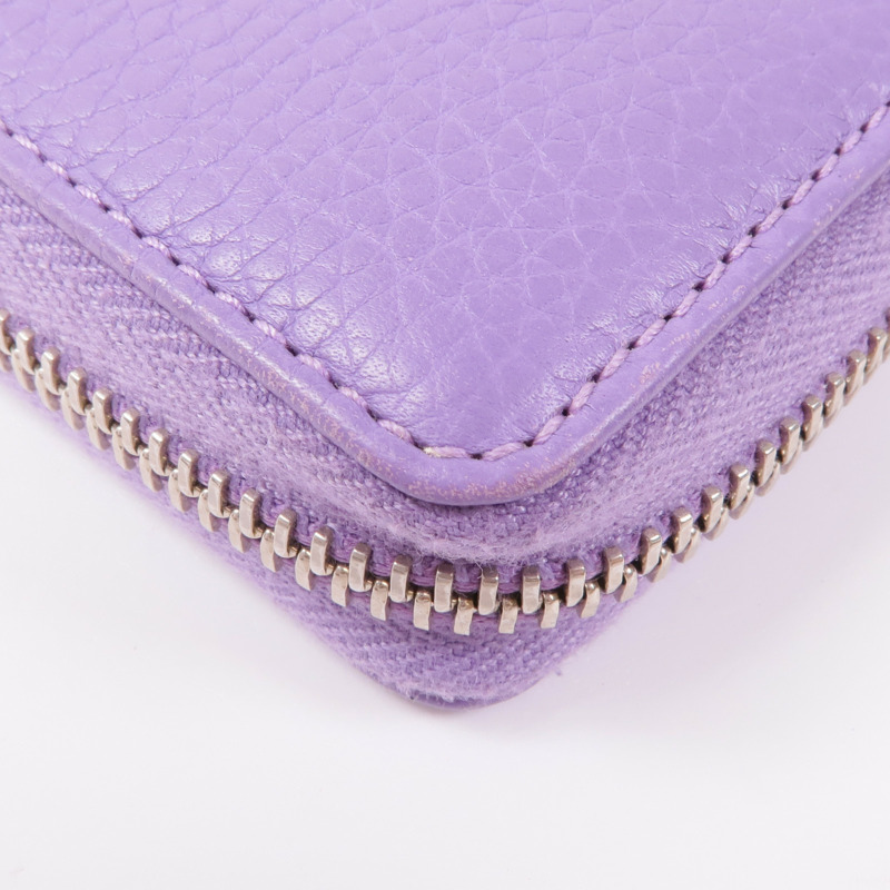 GUCCI 皮革Long Wallet銀扣長錢包-9