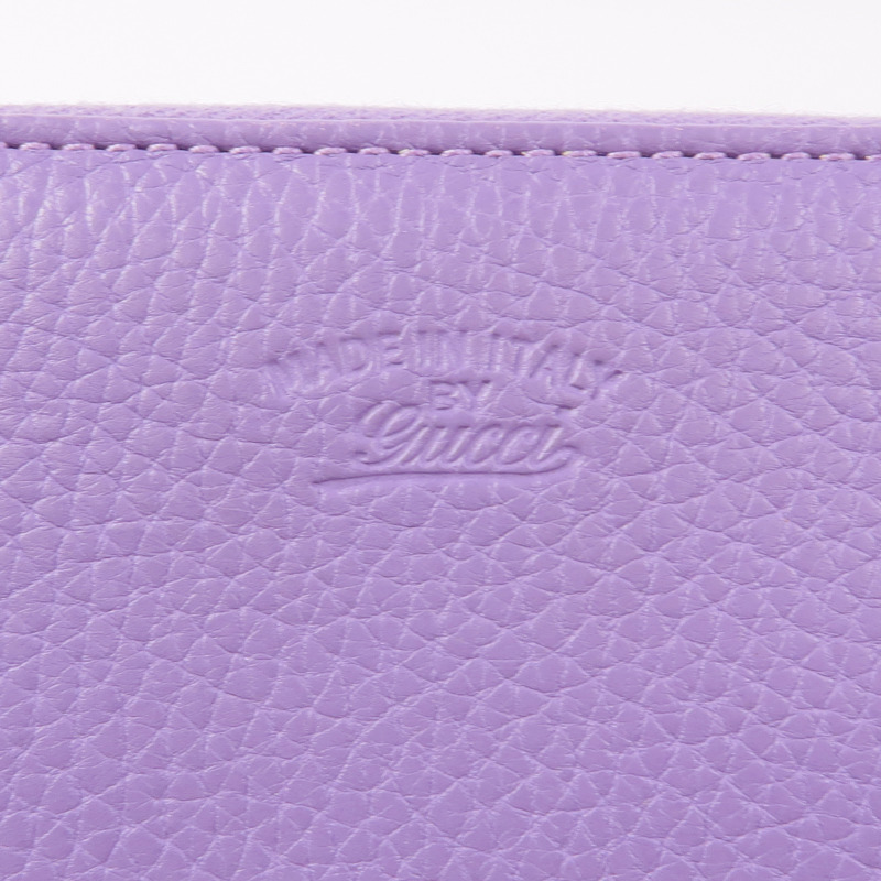 GUCCI 皮革Long Wallet銀扣長錢包-10