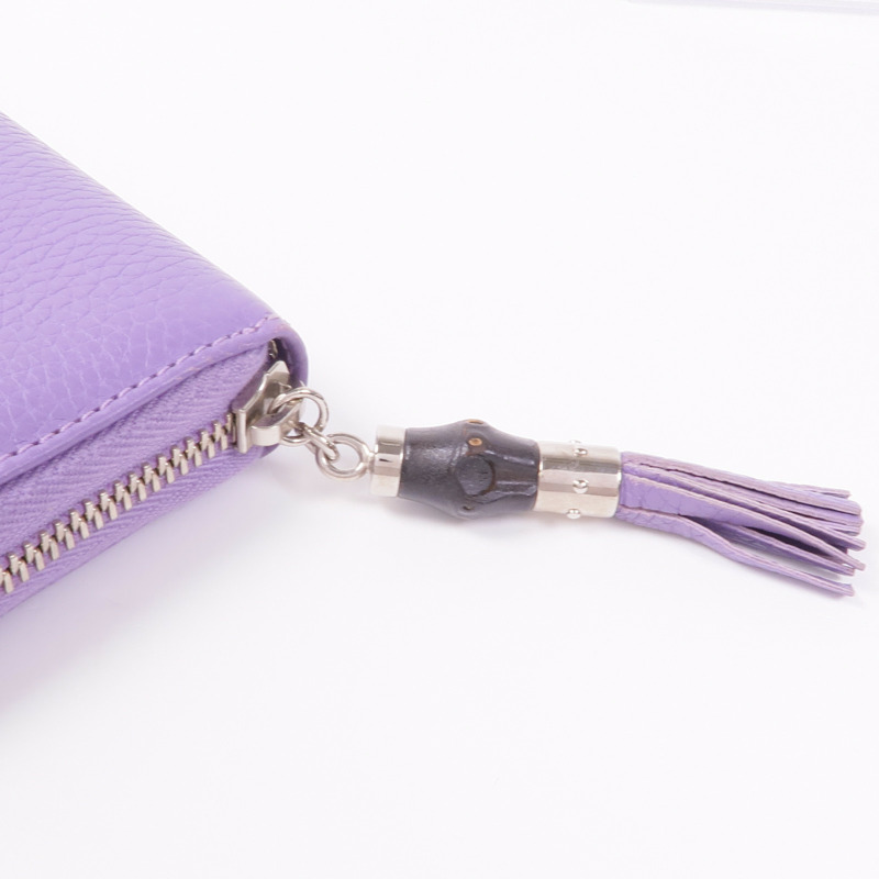 GUCCI 皮革Long Wallet銀扣長錢包-11