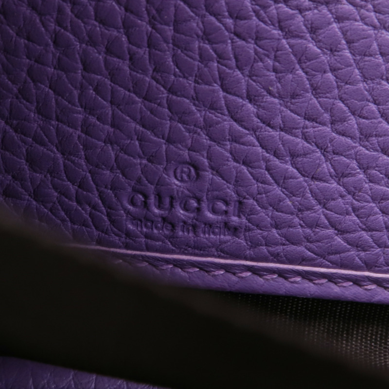 GUCCI 皮革Long Wallet銀扣長錢包-13