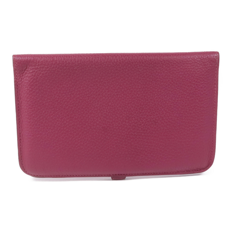 HERMES Togo皮革Dogon GM金扣長錢包-1