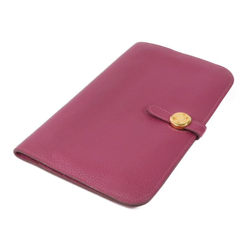 HERMES Togo皮革Dogon GM金扣長錢包-3