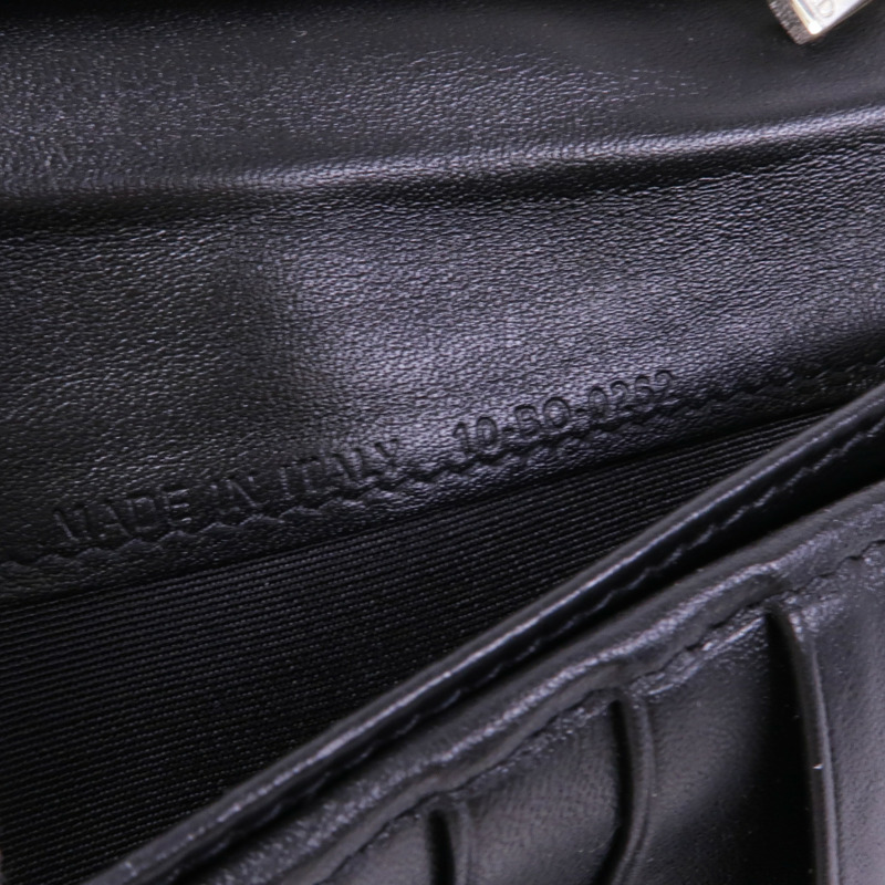 Dior 牛皮皮革Long Wallet銀扣長錢包-14