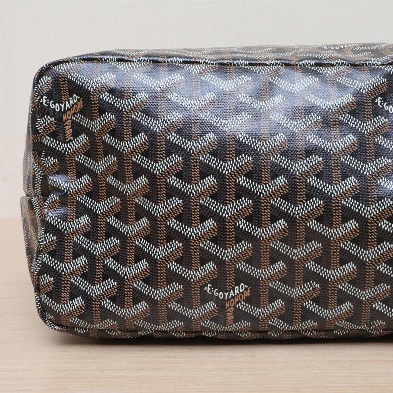 Saint Louis 購物袋 子母包 34 中號 黑色 PVC 銀扣-2