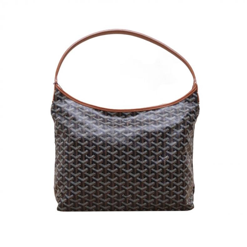 Boheme Hobo Bag 子母腋下包 棕色 PVC 銀扣-1