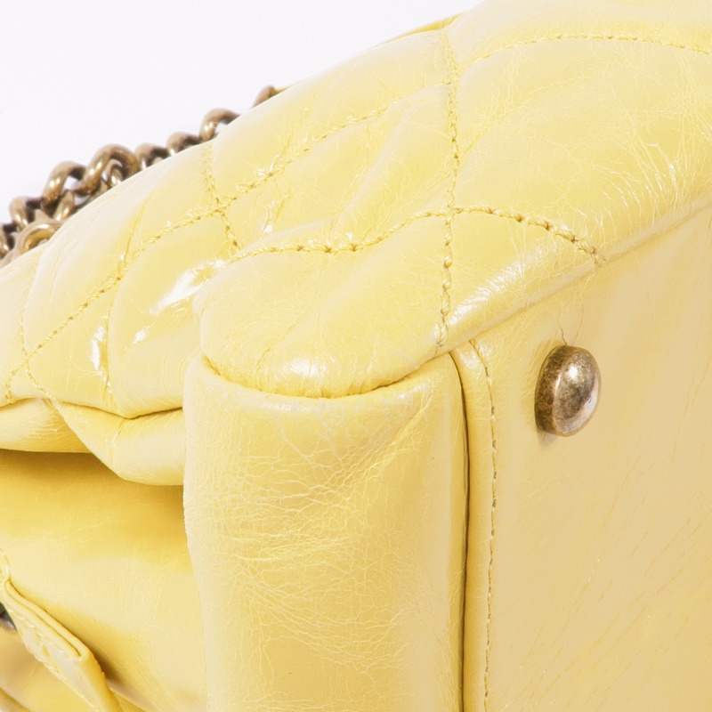 CHANEL 牛皮皮革2.55 Chain Shoulder金扣鏈帶肩背袋-6
