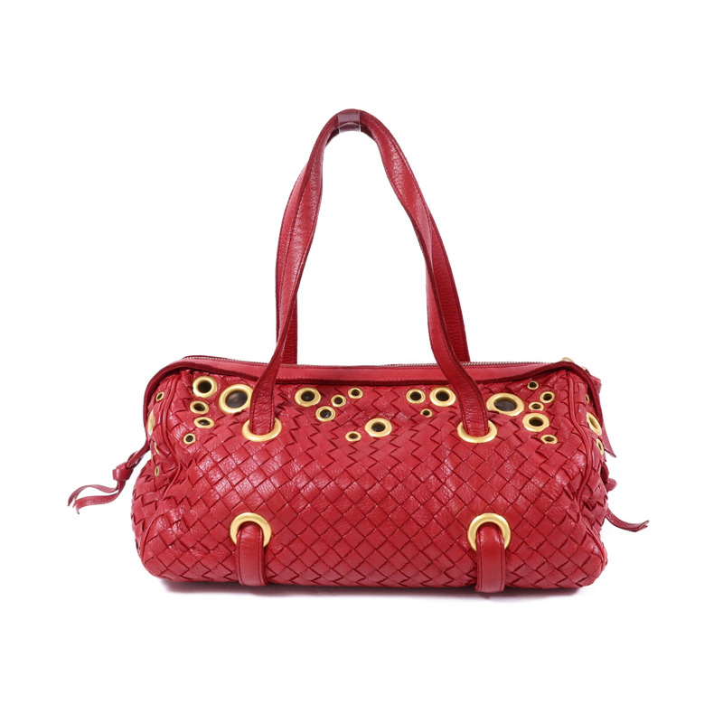 BOTTEGA VENETA 牛皮皮革Shoulder Bag金扣肩背袋-0