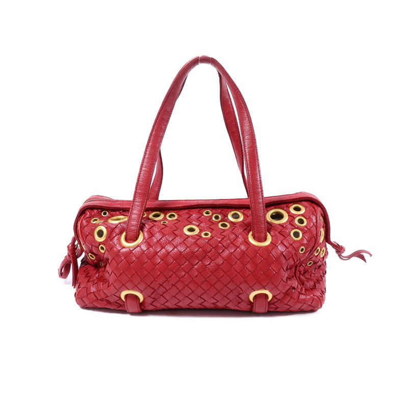 BOTTEGA VENETA 牛皮皮革Shoulder Bag金扣肩背袋-1