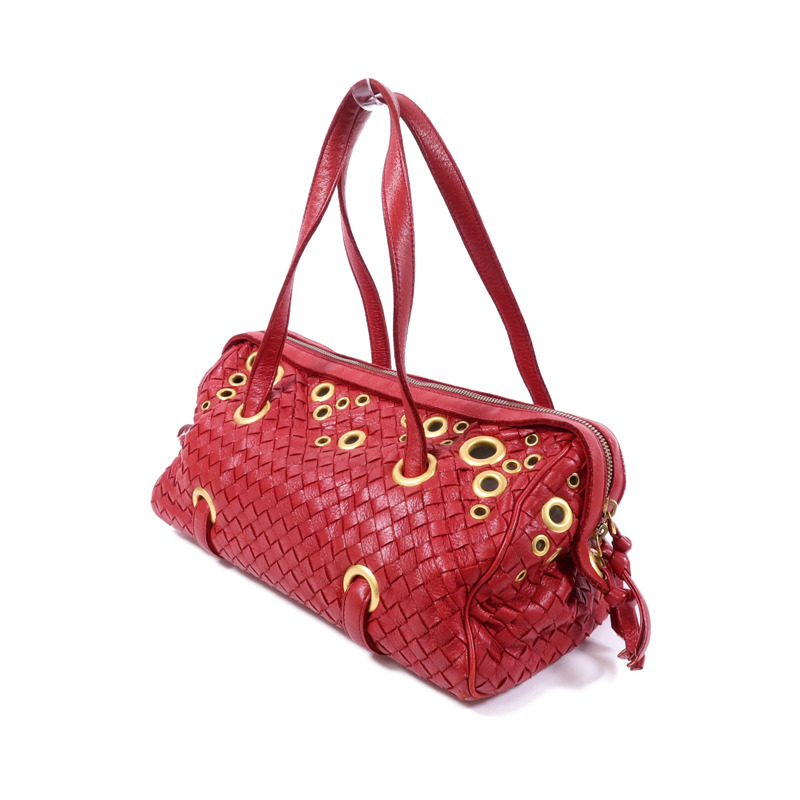 BOTTEGA VENETA 牛皮皮革Shoulder Bag金扣肩背袋-2