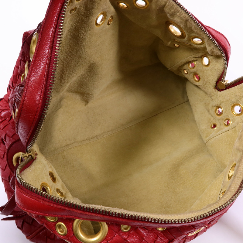 BOTTEGA VENETA 牛皮皮革Shoulder Bag金扣肩背袋-4