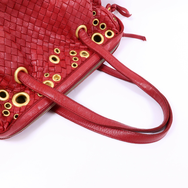 BOTTEGA VENETA 牛皮皮革Shoulder Bag金扣肩背袋-5