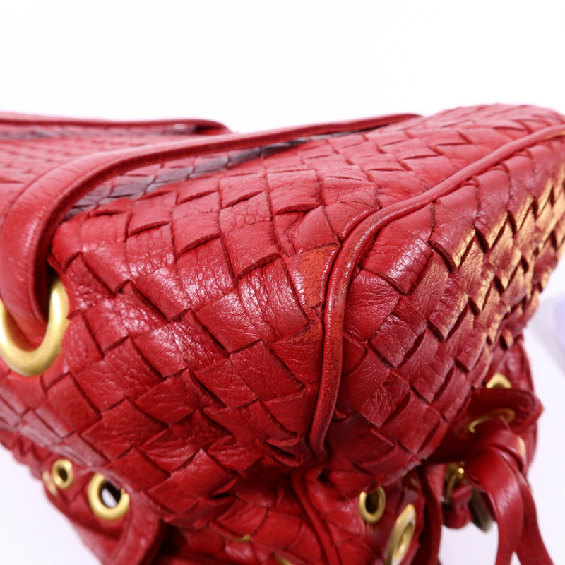 BOTTEGA VENETA 牛皮皮革Shoulder Bag金扣肩背袋-10