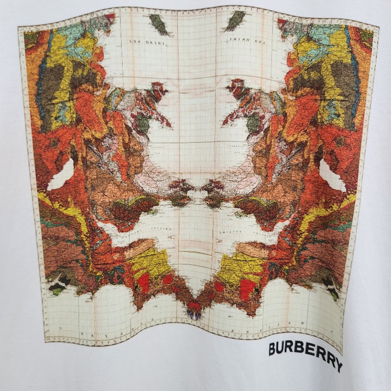 BURBERRY 地圖印花T恤-2