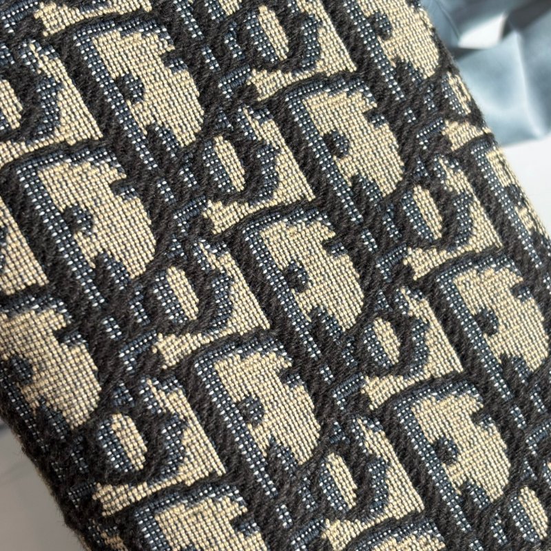 ::Christian Dior:: Oblique 緹花對開直式長夾-4