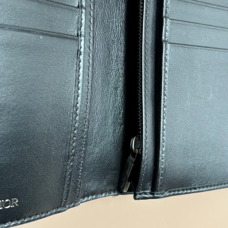 ::Christian Dior:: Oblique 緹花對開直式長夾-13