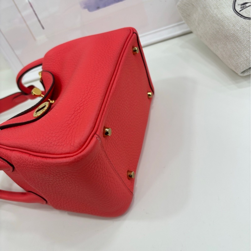 Hermes愛馬仕 mini lindy 0E德克薩斯粉，金扣，tc皮，Z刻-5