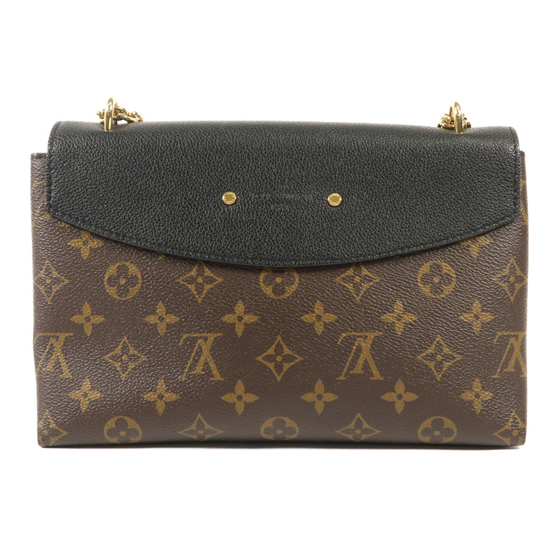 LOUIS VUITTON Monogram Saint Placide金扣肩背袋棕色/色-1