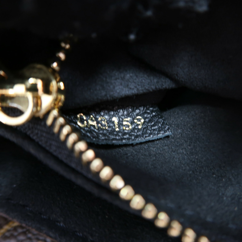 LOUIS VUITTON Monogram Saint Placide金扣肩背袋棕色/色-7