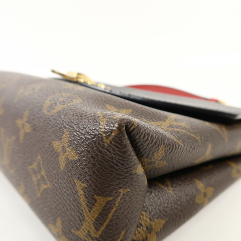 LOUIS VUITTON Monogram Saint Placide金扣肩背袋棕色/色-11