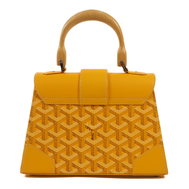 GOYARD  牛皮皮革Saigon Souple Mini Bag銀扣手挽肩背兩用袋-1