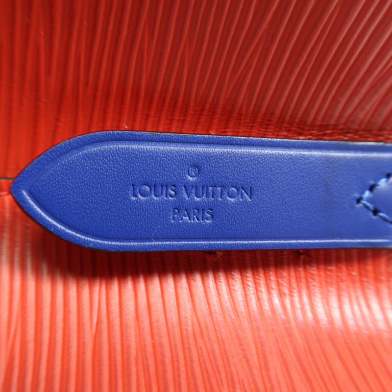 LOUIS VUITTON Epi NeoNoe MM銀扣手挽肩背兩用袋紅色藍色-5