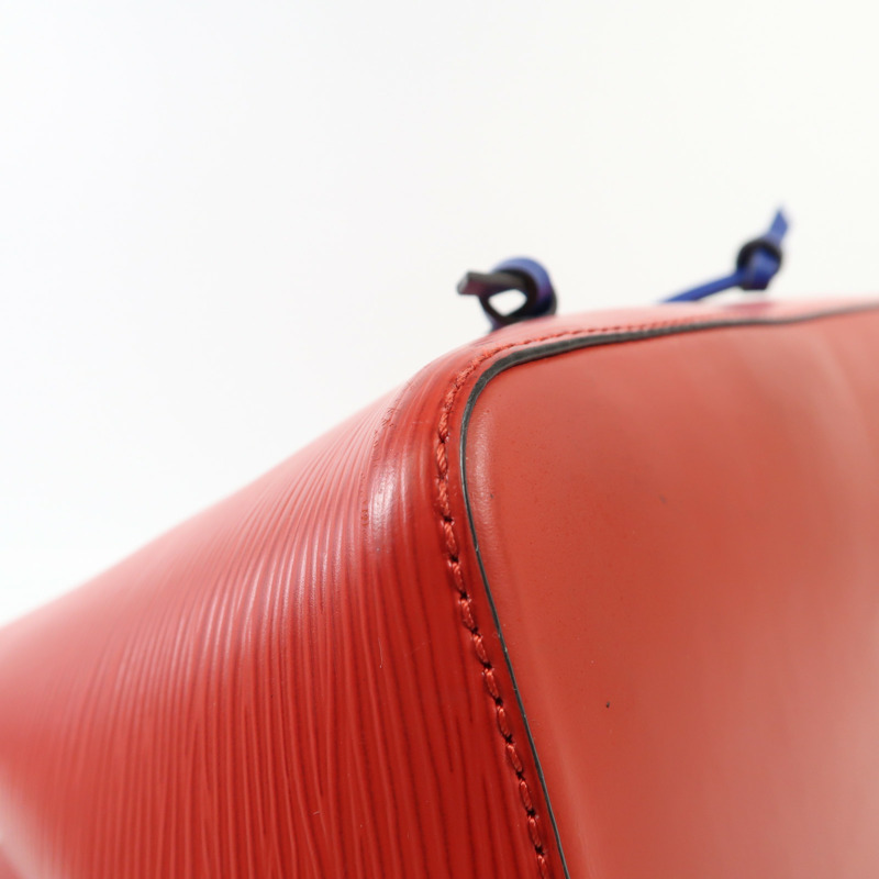 LOUIS VUITTON Epi NeoNoe MM銀扣手挽肩背兩用袋紅色藍色-9