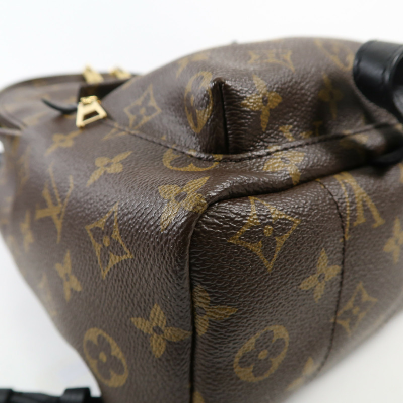 LOUIS VUITTON Monogram Macassar Palm Springs PM金扣背包-7