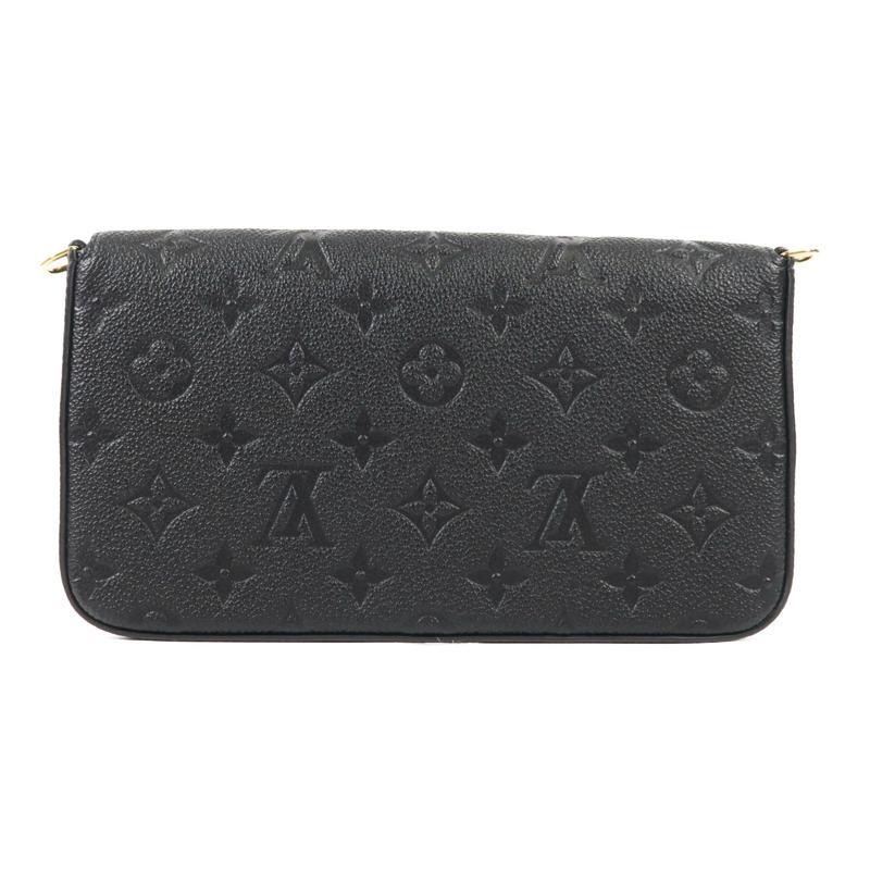 LOUIS VUITTON Monogram Empreinte Felicie Pochette 金扣鏈帶肩背袋-1