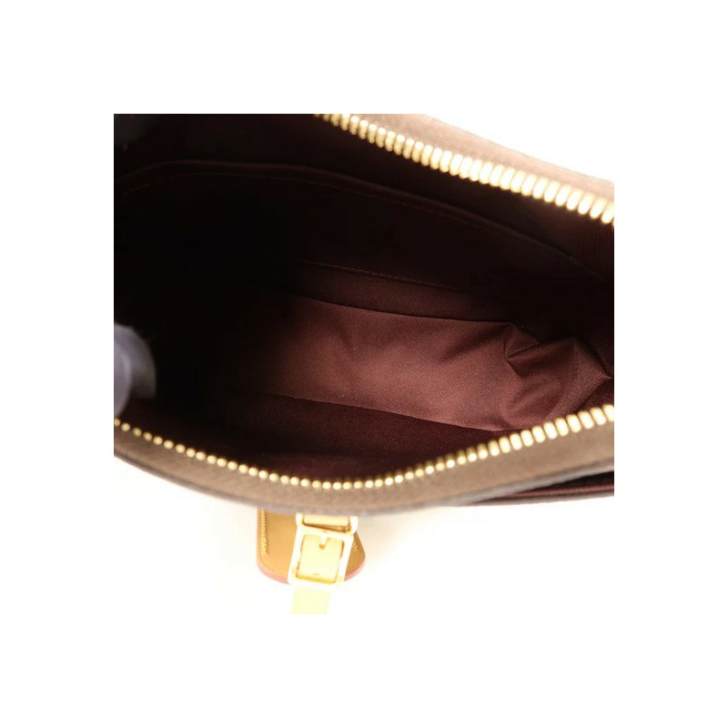 LOUIS VUITTON Monogram Macassar Odeon PM金扣手挽袋-4