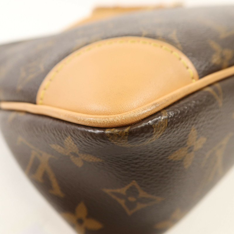 LOUIS VUITTON Monogram Macassar Odeon PM金扣手挽袋-12
