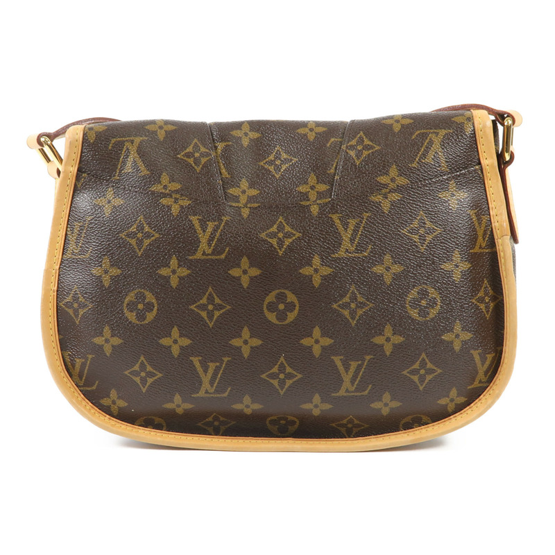 LOUIS VUITTON Monogram Menilmontant MM金扣肩背袋棕色-1
