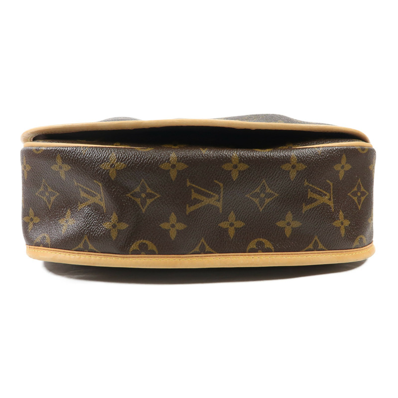 LOUIS VUITTON Monogram Menilmontant MM金扣肩背袋棕色-3