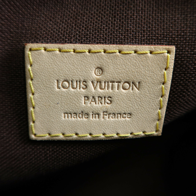 LOUIS VUITTON Monogram Menilmontant MM金扣肩背袋棕色-5